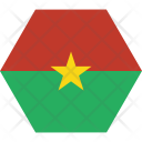پیش‌نمایش فایل burkina-2 از پک پرچم‌ها شش‌ضلعی جهان