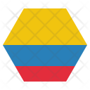 پیش‌نمایش فایل colombia-5 از پک پرچم‌ها شش‌ضلعی جهان