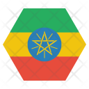 پیش‌نمایش فایل ethiopia-3 از پک پرچم‌ها شش‌ضلعی جهان