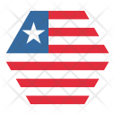 پیش‌نمایش فایل liberia-2 از پک پرچم‌ها شش‌ضلعی جهان