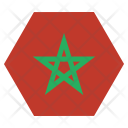 پیش‌نمایش فایل morocco-3 از پک پرچم‌ها شش‌ضلعی جهان
