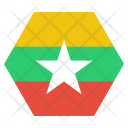پیش‌نمایش فایل myanmar-1 از پک پرچم‌ها شش‌ضلعی جهان