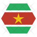 پیش‌نمایش فایل suriname-1 از پک پرچم‌ها شش‌ضلعی جهان