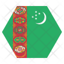 پیش‌نمایش فایل turkmenistan-2 از پک پرچم‌ها شش‌ضلعی جهان