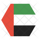 پیش‌نمایش فایل uae-3 از پک پرچم‌ها شش‌ضلعی جهان