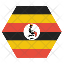 پیش‌نمایش فایل uganda-3 از پک پرچم‌ها شش‌ضلعی جهان