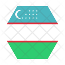 پیش‌نمایش فایل uzbekistan-1 از پک پرچم‌ها شش‌ضلعی جهان