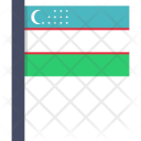 پیش‌نمایش فایل uzbekistan-2 از پک پرچم‌های جهان