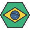 پیش‌نمایش فایل brazil-12 از پک دورخط‌ها پرچم‌های جهان