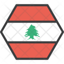 پیش‌نمایش فایل lebanon-11 از پک دورخط‌ها پرچم‌های جهان