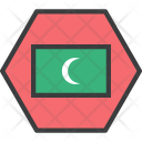 پیش‌نمایش فایل maldives-8 از پک دورخط‌ها پرچم‌های جهان