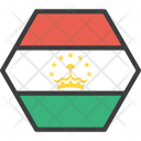 پیش‌نمایش فایل tajikistan-8 از پک دورخط‌ها پرچم‌های جهان