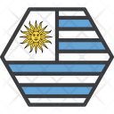 پیش‌نمایش فایل uruguay-10 از پک دورخط‌ها پرچم‌های جهان