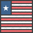 پیش‌نمایش فایل liberia-10 از پک دورخط‌ها پرچم‌های جهان