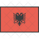 پیش‌نمایش فایل albania-10 از پک دورخط‌ها پرچم‌های جهان