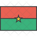 پیش‌نمایش فایل burkina-11 از پک دورخط‌ها پرچم‌های جهان
