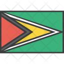 پیش‌نمایش فایل guyana-10 از پک دورخط‌ها پرچم‌های جهان