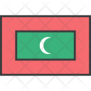 پیش‌نمایش فایل maldives-10 از پک دورخط‌ها پرچم‌های جهان