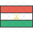 پیش‌نمایش فایل tajikistan-10 از پک دورخط‌ها پرچم‌های جهان