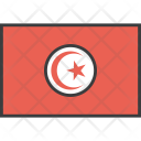 پیش‌نمایش فایل tunisia-11 از پک دورخط‌ها پرچم‌های جهان