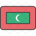 پیش‌نمایش فایل maldives-11 از پک دورخط‌ها پرچم‌های جهان