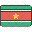 پیش‌نمایش فایل suriname-11 از پک دورخط‌ها پرچم‌های جهان