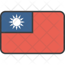 پیش‌نمایش فایل taiwan-12 از پک دورخط‌ها پرچم‌های جهان
