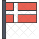 پیش‌نمایش فایل denmark-13 از پک پرچم‌ها بین‌المللی