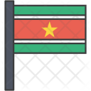 پیش‌نمایش فایل suriname-12 از پک پرچم‌ها بین‌المللی