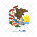 پیش‌نمایش فایل illinois-4 از پک پرچم‌ها ایالت آمریکا