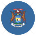 پیش‌نمایش فایل michigan-4 از پک پرچم‌ها ایالت آمریکا