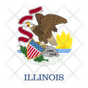 پیش‌نمایش فایل illinois-1 از پک پرچم‌ها ایالت آمریکا