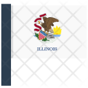 پیش‌نمایش فایل illinois-3 از پک پرچم‌ها ایالت آمریکا