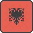 پیش‌نمایش فایل albania-33 از پک دورخط‌ها پرچم‌های جهان