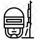 پیش‌نمایش فایل military-officer-2748054 از پک سول‌آیکنز – خطی – جلد ۲