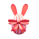 پیش‌نمایش فایل easter-bunny-egg-with-ribbon-8161808 از پک روز عید پاک