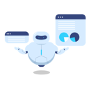 پیش‌نمایش فایل ai-robot-doing-analysis-10772613 از پک ربات هوش مصنوعی
