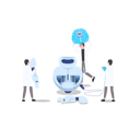 پیش‌نمایش فایل scientist-installing-ai-brain-10772617 از پک ربات هوش مصنوعی