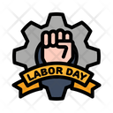 پیش‌نمایش فایل labor-day-ribbon-and-fist-up-8089468 از پک روز کارگر