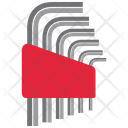 پیش‌نمایش فایل allen-keys از پک رنگ ابزارها