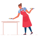 پیش‌نمایش فایل female-waiter-serving-food-5762335 از پک پیشخدمت مرد