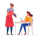 پیش‌نمایش فایل woman-waitress-taking-order-from-woman-5762334 از پک پیشخدمت مرد