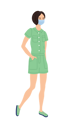 پیش‌نمایش فایل girl-wearing-medical-masks-5958012 از پک آواتار کووید