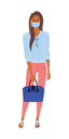 پیش‌نمایش فایل girl-wearing-medical-masks-5958016 از پک آواتار کووید