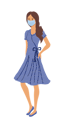 پیش‌نمایش فایل girl-wearing-medical-masks-5958024 از پک آواتار کووید