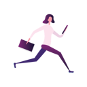 پیش‌نمایش فایل businesswoman-late-for-work-5962054 از پک شخصیت در حال دویدن