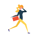 پیش‌نمایش فایل businesswoman-running-with-hand-bag-5962056 از پک شخصیت در حال دویدن