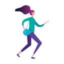 پیش‌نمایش فایل female-running-with-hand-bag-5962052 از پک شخصیت در حال دویدن