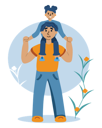 پیش‌نمایش فایل kid-sitting-on-shoulders-of-father-5958087 از پک فعالیت خانوادگی