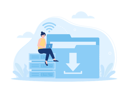 پیش‌نمایش فایل a-woman-website-hosting-10394191 از پک سازماندهی ذخیره داده